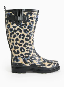 Leopard Print Long Length Wellies 4