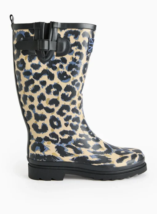 Leopard Print Long Length Wellies 4