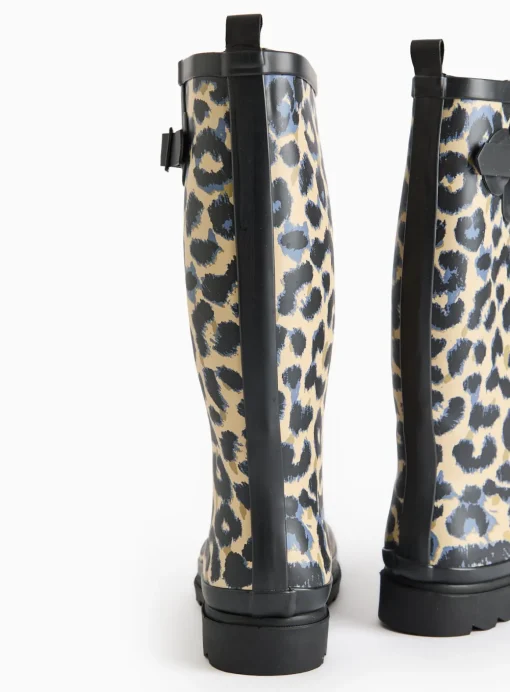Leopard Print Long Length Wellies 4