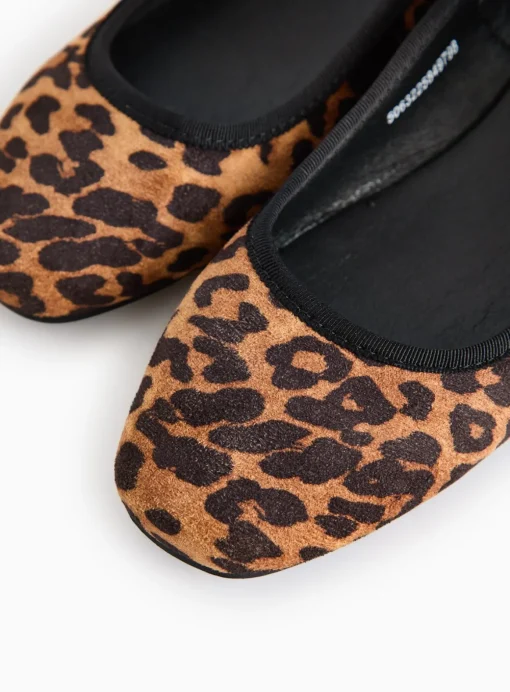 Leopard Print Mary Jane Ballerina Shoes 8