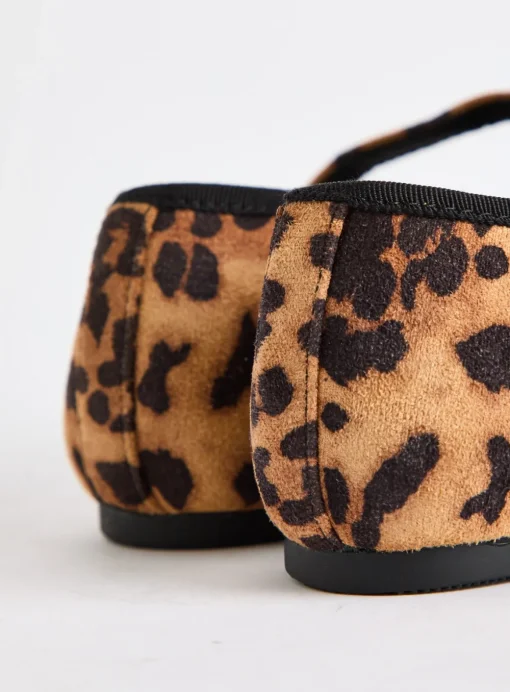 Leopard Print Mary Jane Ballerina Shoes 8