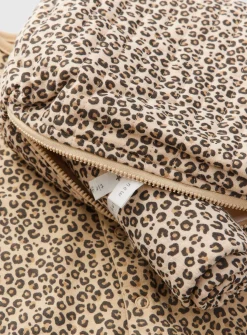 Leopard Print Sleepsuit, Muslin & Bag Gift Set 3-6 months