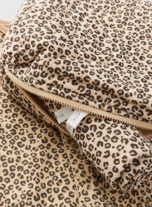 Leopard Print Sleepsuit, Muslin & Bag Gift Set 3-6 months
