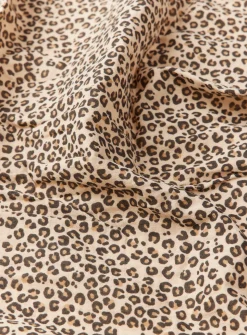 Leopard Print Sleepsuit, Muslin & Bag Gift Set 3-6 months
