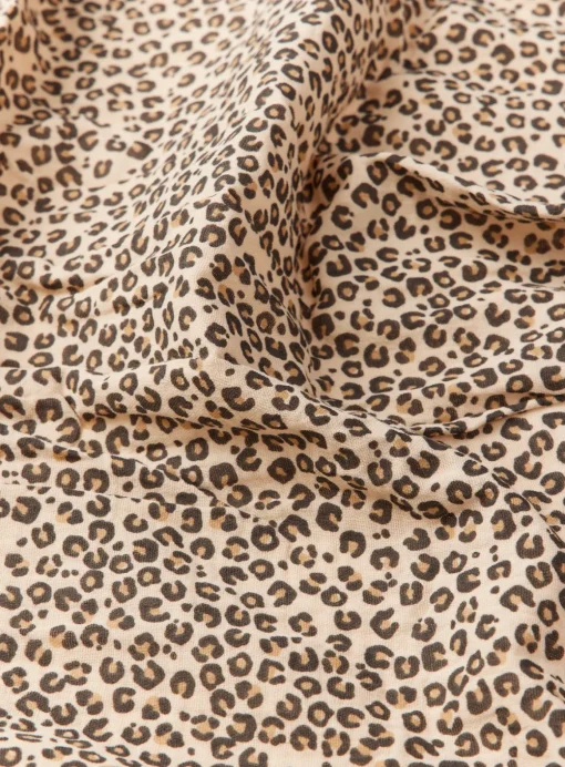 Leopard Print Sleepsuit, Muslin & Bag Gift Set 3-6 months