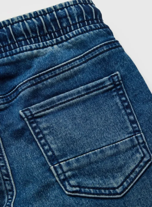 Light Blue Cuffed Loopback Jeans 5 years