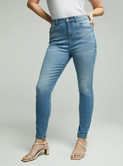 Light Denim Shape High Waisted Skinny Jeans 14L