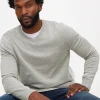 Light Grey Core V Neck Jumper L