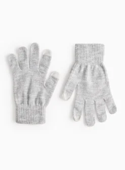 Light Grey Gloves One Size