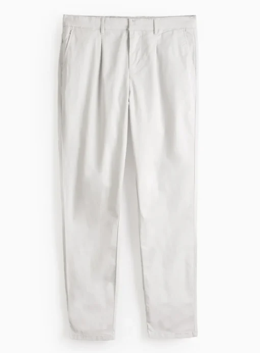 Light Grey Pleated Front Premium Chinos 38S