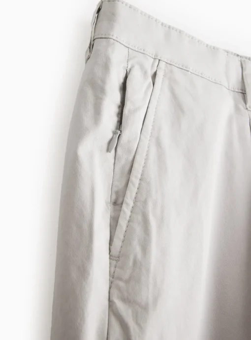 Light Grey Pleated Front Premium Chinos 38S