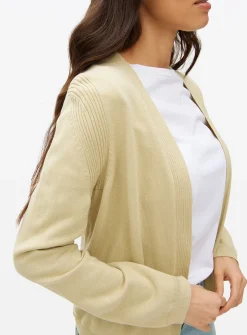 Light Khaki Core Cropped Cardigan 20