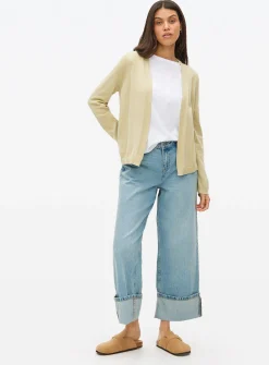 Light Khaki Core Cropped Cardigan 20