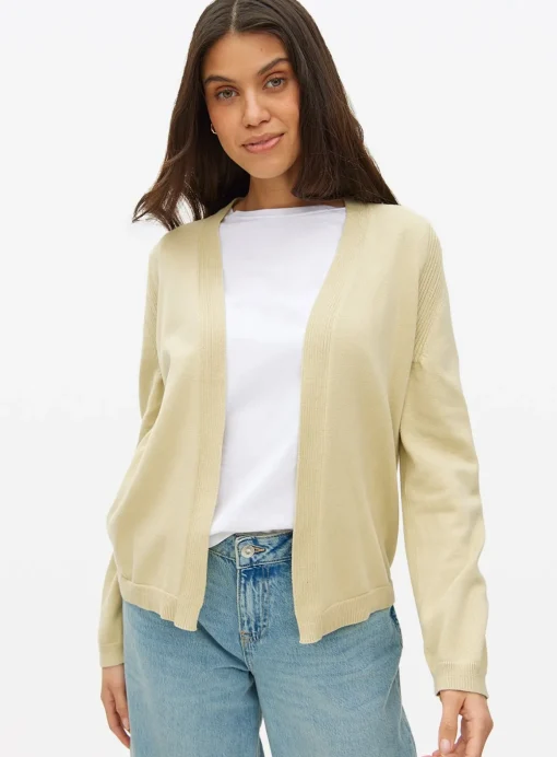 Light Khaki Core Cropped Cardigan 20