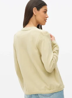 Light Khaki Core Cropped Cardigan 20