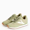 Light Khaki Panel Retro Style Trainers 6