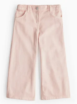 Light Pink Denim Wide Leg Jeans 5 years