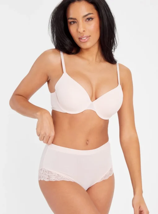 Light Pink Lace Full Knickers 18