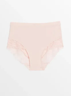 Light Pink Lace Full Knickers 18