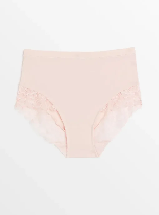 Light Pink Lace Full Knickers 18
