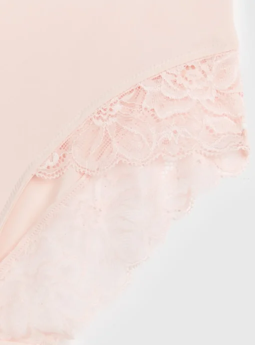 Light Pink Lace Full Knickers 18