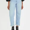 Light Wash Denim Low Rise Boyfriend Jeans 22L
