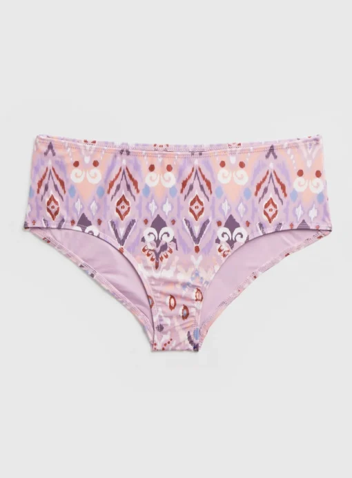 Lilac Aztec Print Shorts Bikini Bottoms 22