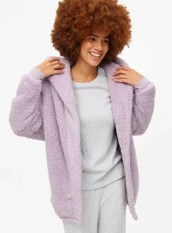 Lilac Borg Hooded Lounge Cardigan 8