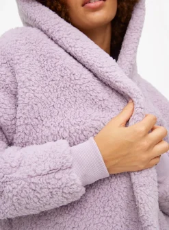 Lilac Borg Hooded Lounge Cardigan 8
