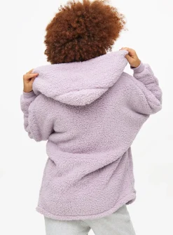 Lilac Borg Hooded Lounge Cardigan 8