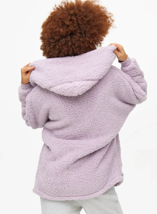 Lilac Borg Hooded Lounge Cardigan 8