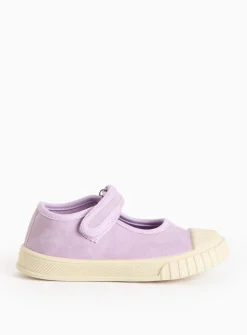 Lilac Chunky Sole Mary-Jane Shoes 6 Infant