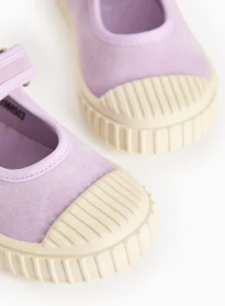 Lilac Chunky Sole Mary-Jane Shoes 6 Infant