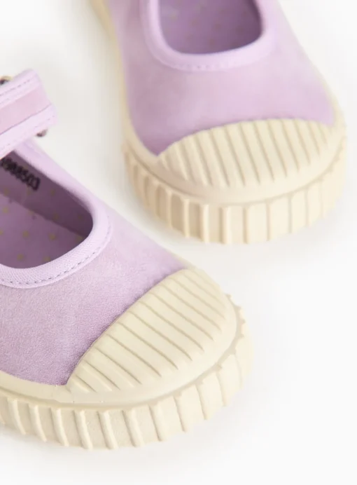 Lilac Chunky Sole Mary-Jane Shoes 6 Infant