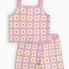 Lilac Crochet Top & Shorts Set 9 years