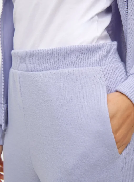 Lilac Knitted Wide Leg Co-ord Pyjama Bottoms L