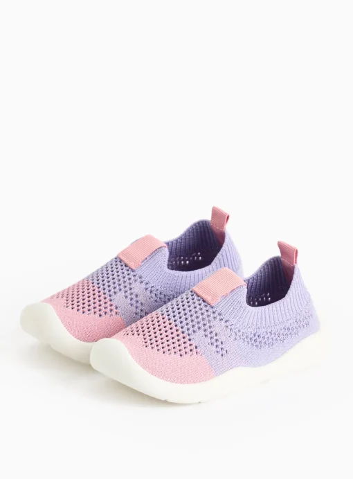 Lilac Ombre Knitted Trainers 9 Infant