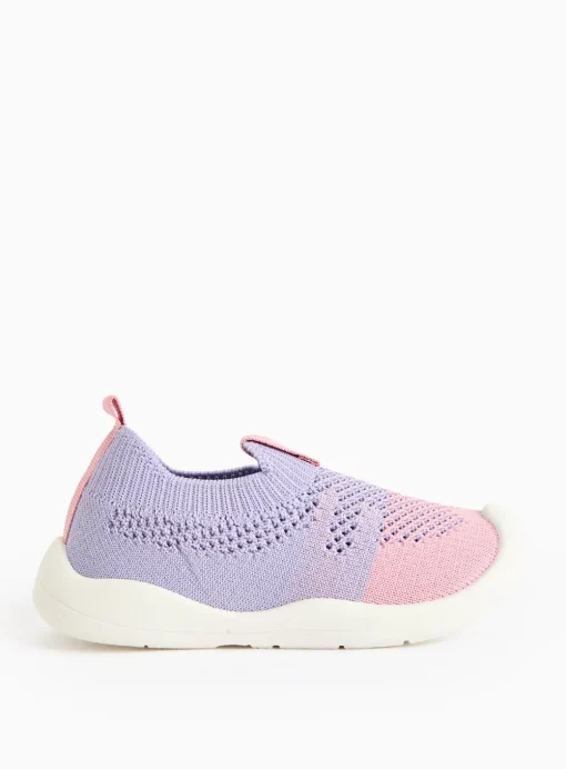 Lilac Ombre Knitted Trainers 9 Infant