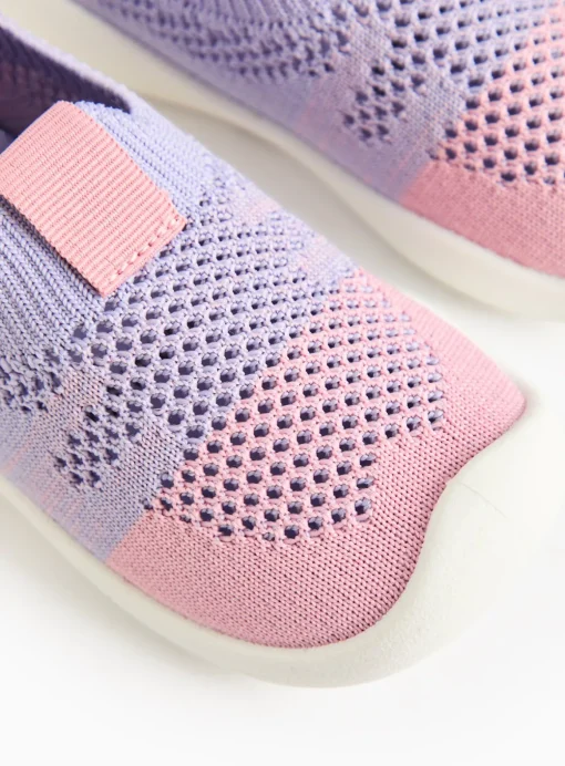 Lilac Ombre Knitted Trainers 9 Infant