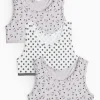 Lilac Panda Print Crop Tops 3 Pack 7-8 years