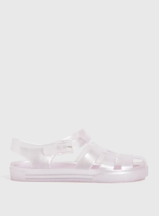 Lilac Pearlescent Jelly Sandals - 10 Infant