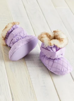 Lilac Quilted Snow Boots 6-9 months