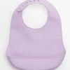 Lilac Silicone Bib One Size
