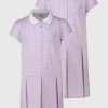 Lilac Sporty Gingham Dress 2 Pack 6 years