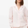 Lilac Stripe Seersucker Pyjama Shirt 18