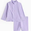 Lilac Textured Rash Vest & Swim Shorts Set 3-6 months