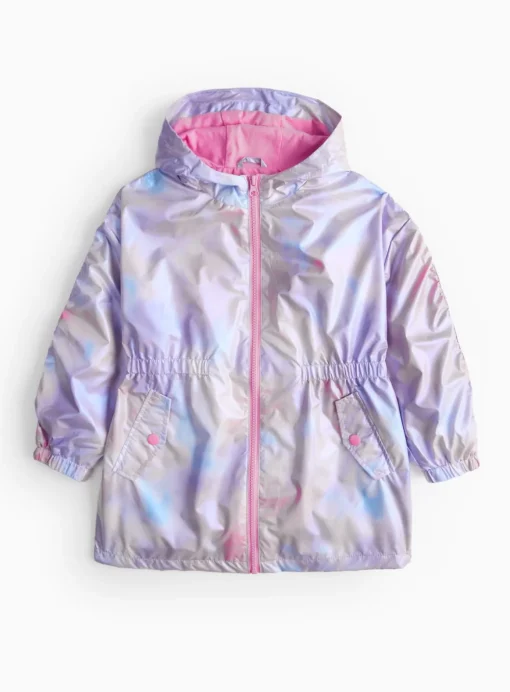 Lilac Tie Dye Lightweight Mac 5-6 years