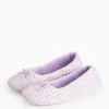 Lilac Waffle Ballerina Slippers 5