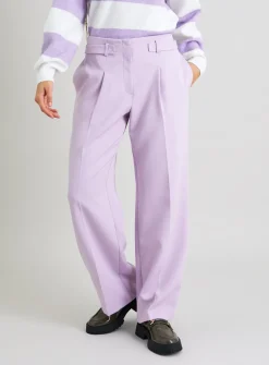 Lilac Wide Leg Coord Trousers - 8L
