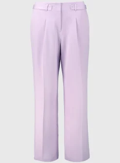 Lilac Wide Leg Coord Trousers - 8L